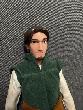 Disney Flynn Rider Doll - Green Vest, Brown Hair